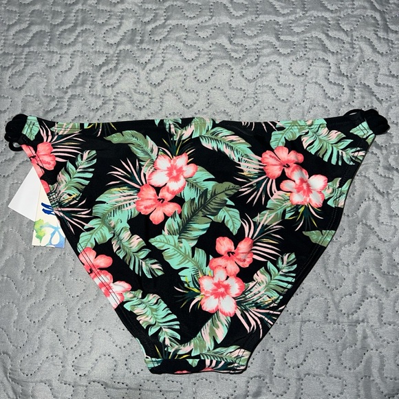 Malibu Floral Hawaiian Bikini Bottoms Swimsuit Bathing Suit summer swimwear new - Picture 7 of 7
